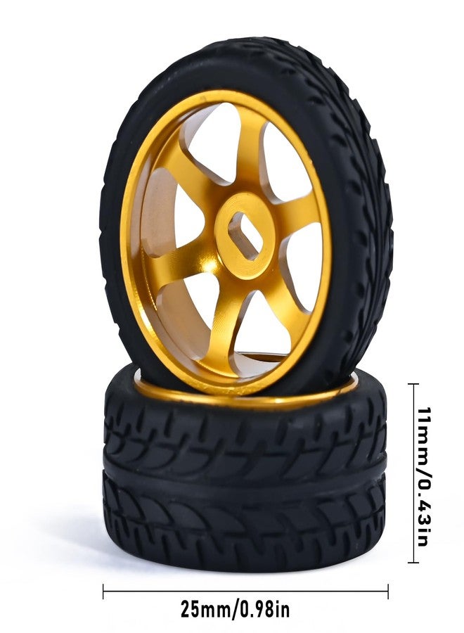 جنوط عجلات أبيندور بستة أضلاع وإطارات سرعة لسيارات التحكم عن بعد بمقياس 1/28، [2 ضيق + 2 عريض] 4 قطع من جنوط سبائك الألومنيوم مقاس 20 مم مع إطارات لسيارات Wltoys K969 K989 P929 AWD XRX AMZ WL DRZ GLA BZ - Image 5